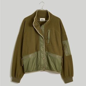 Madewell (Re)sourced Sherpa Snap-front Jacket